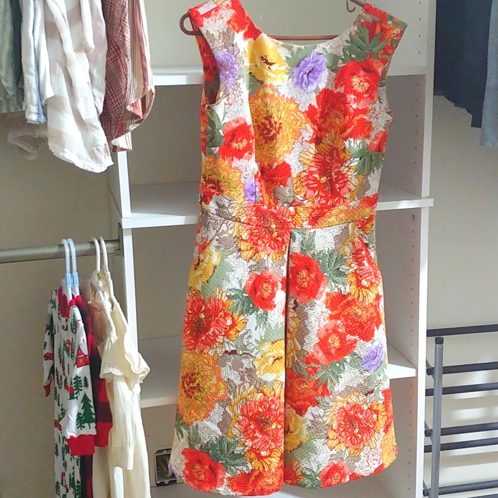 Danny & Nicole Floral A-Line Dress.